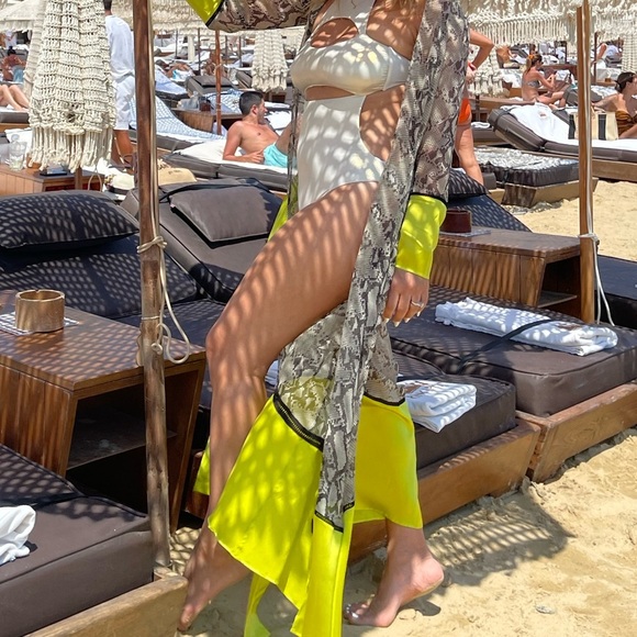 Melissa Odabash Open Back Cut-out Metallic Swimsuit Size IT 44 - Picture 5 of 6